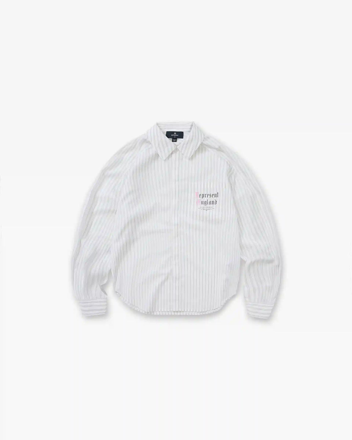 Pinstripe Shirt - Flat White
