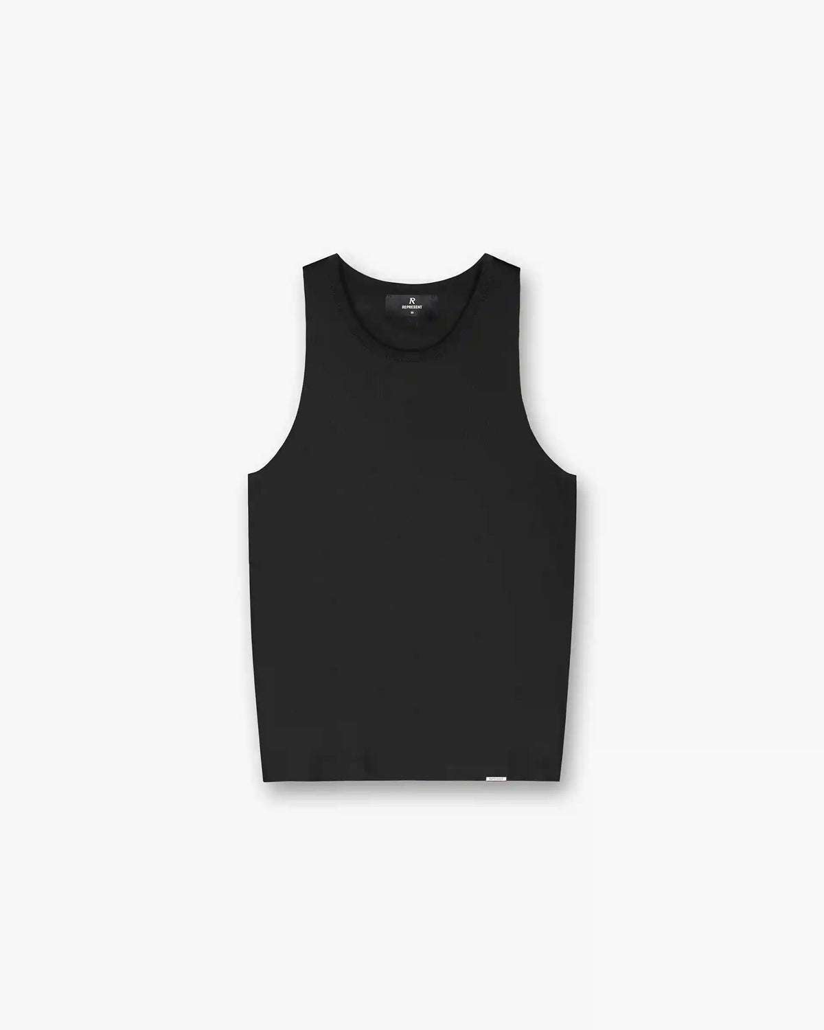 Initial Rib Vest - Black