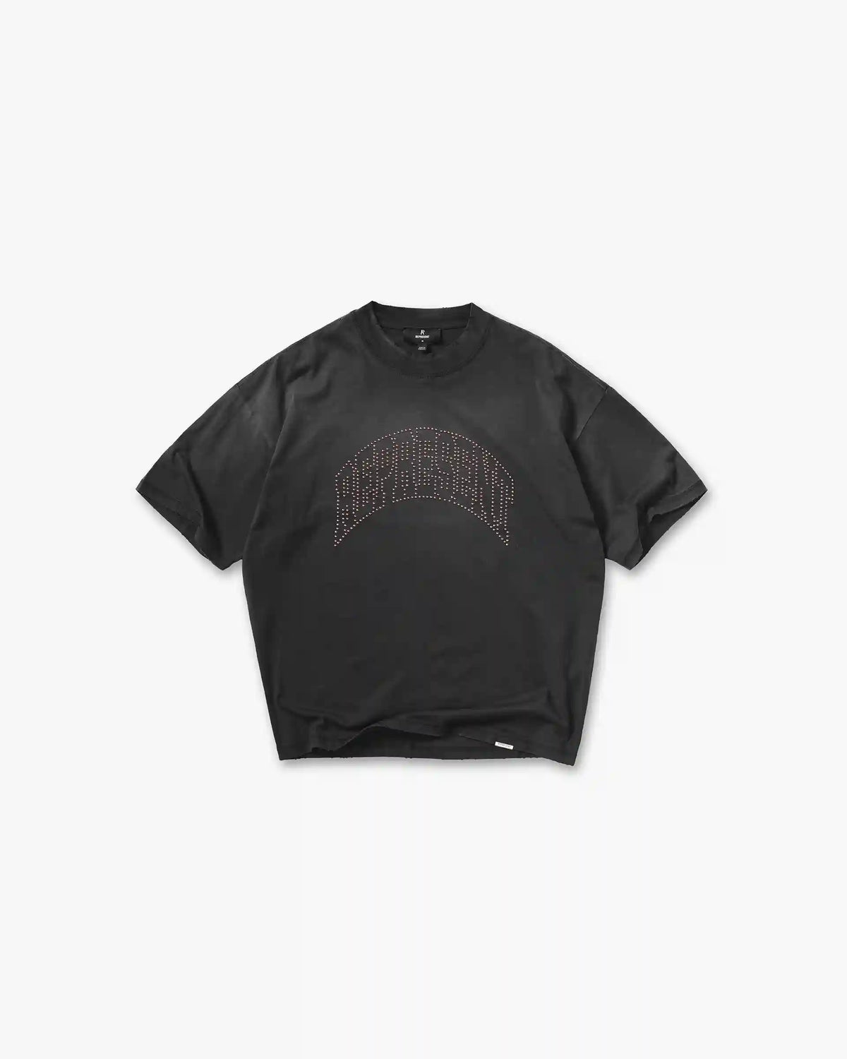 Embellished Represent T-Shirt - Stained Black