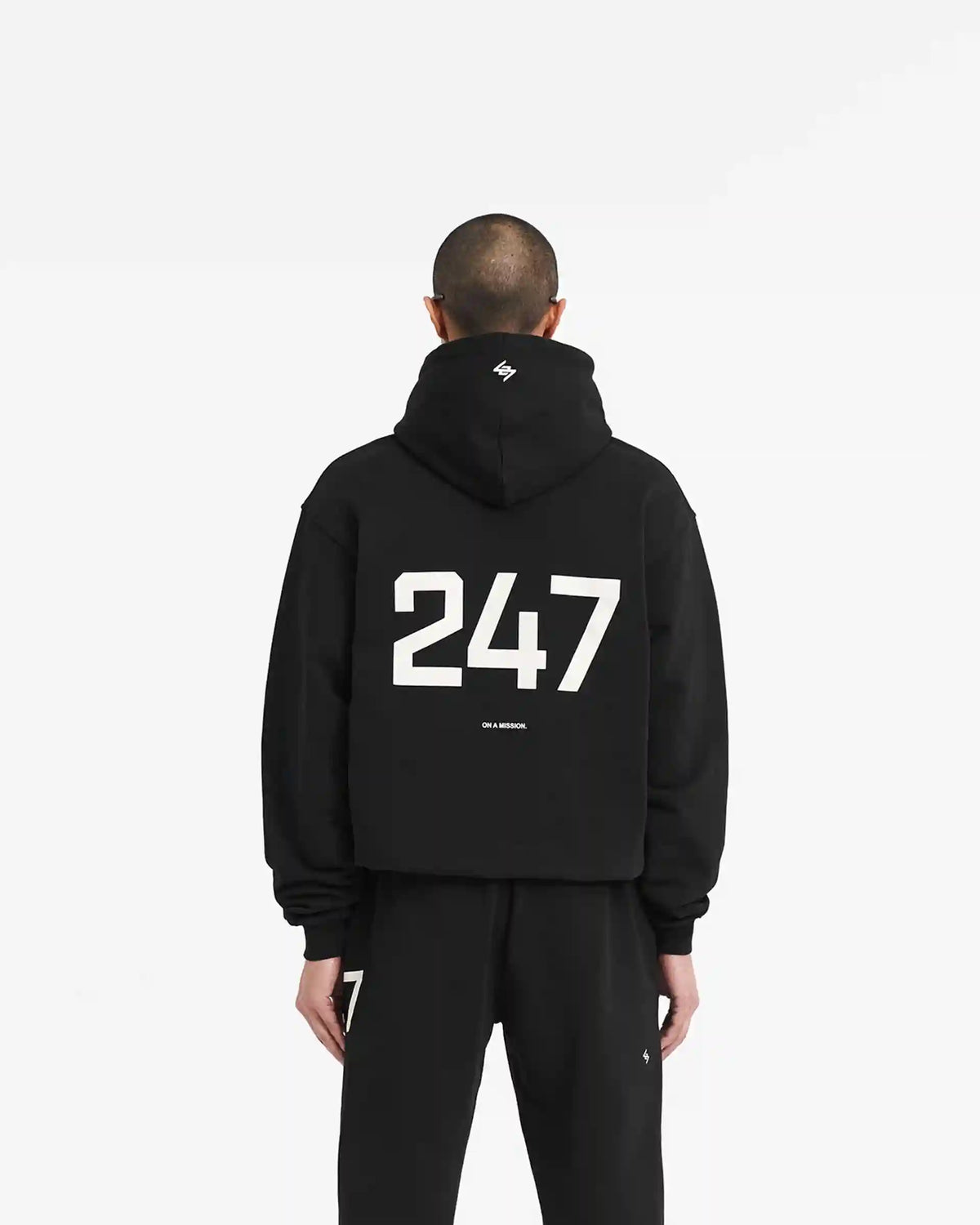 247 Oversized Hoodie - Jet Black