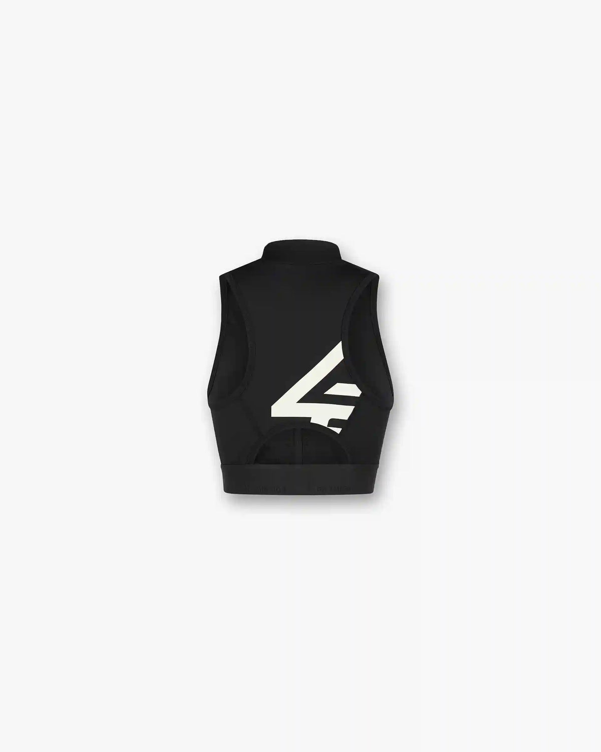 247 Zip Front Performance Crop - Black