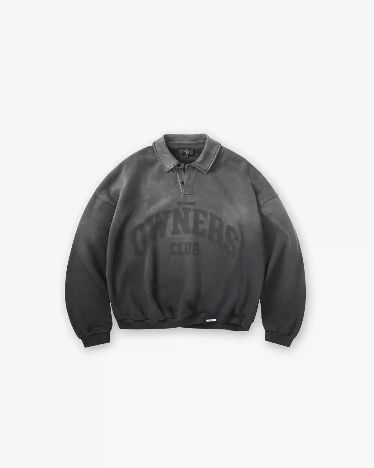 Represent Owners Club Rugby Sweater - Weathered Black
