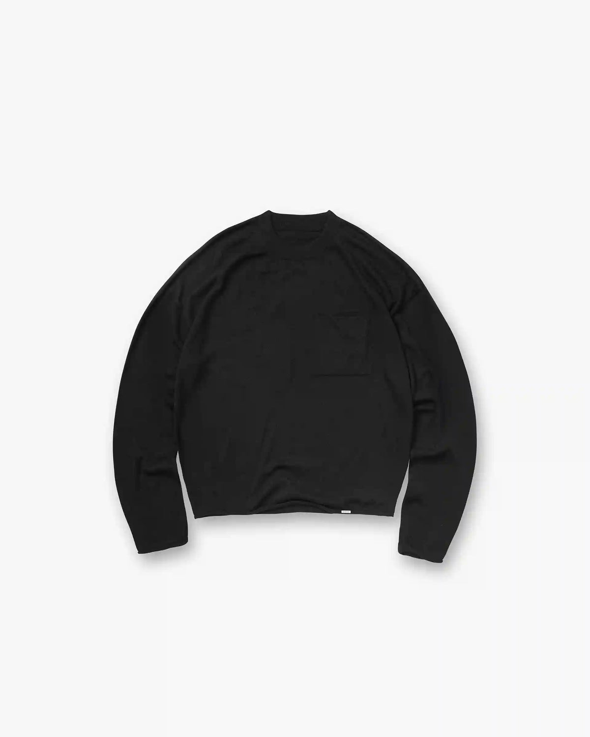 GH Knitted Long Sleeve Top - Jet Black