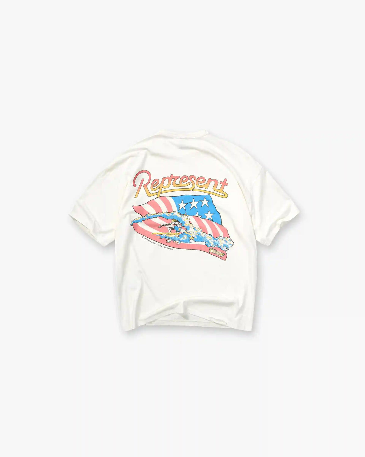 Represent x Beach Boys Americas Band T-Shirt - Flat White