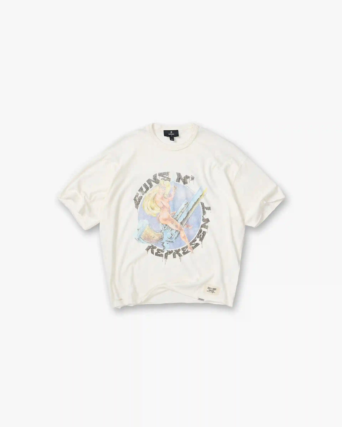 Represent X Guns N' Roses Revolver T-Shirt - Flat White