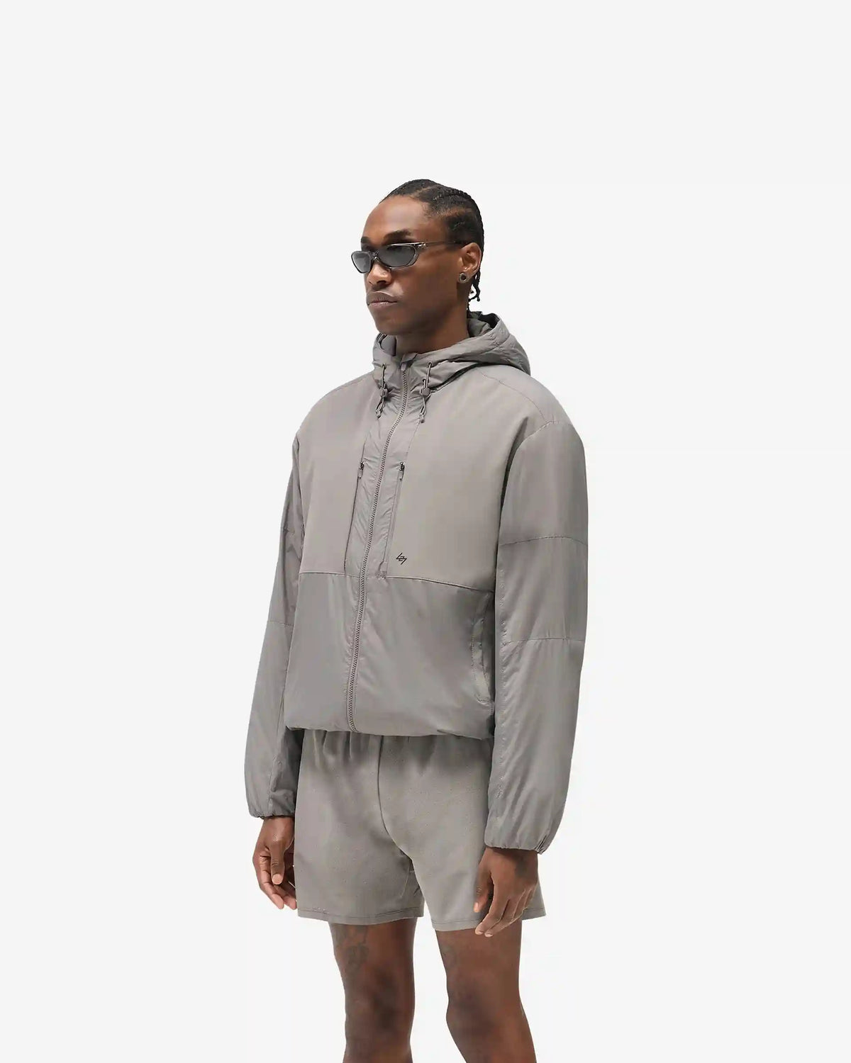 247 Panelled Insulated Jacket - Steel