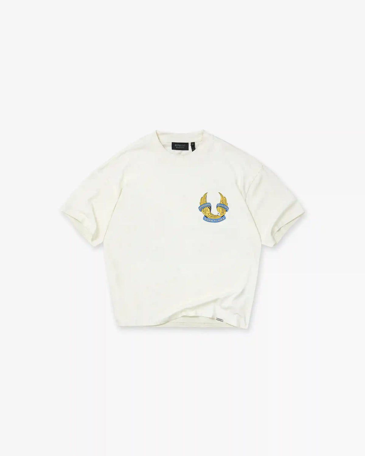 Represent X Belstaff Born To Bike T-Shirt - Flat White