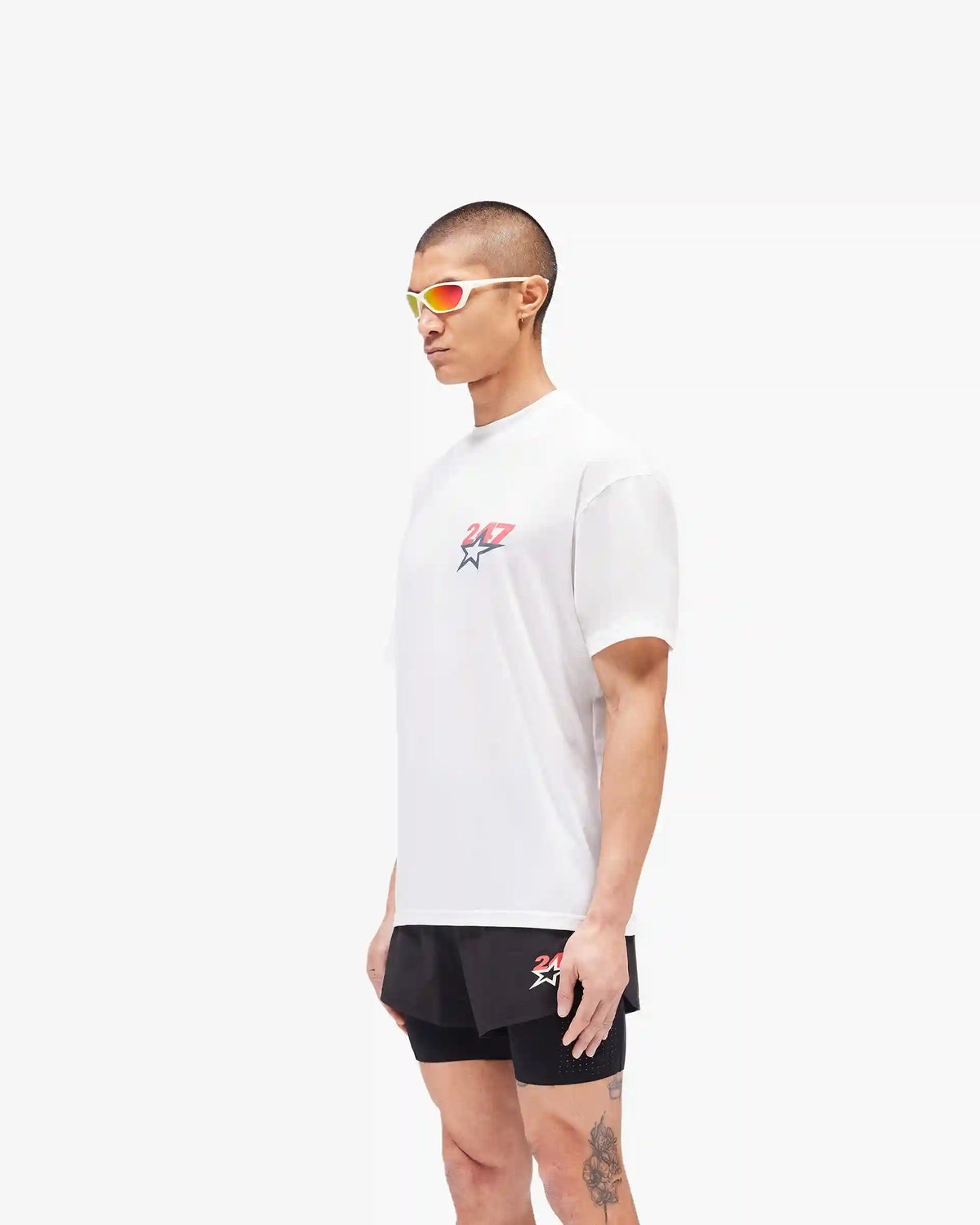 Team 247 Star Oversized T-Shirt - Flat White