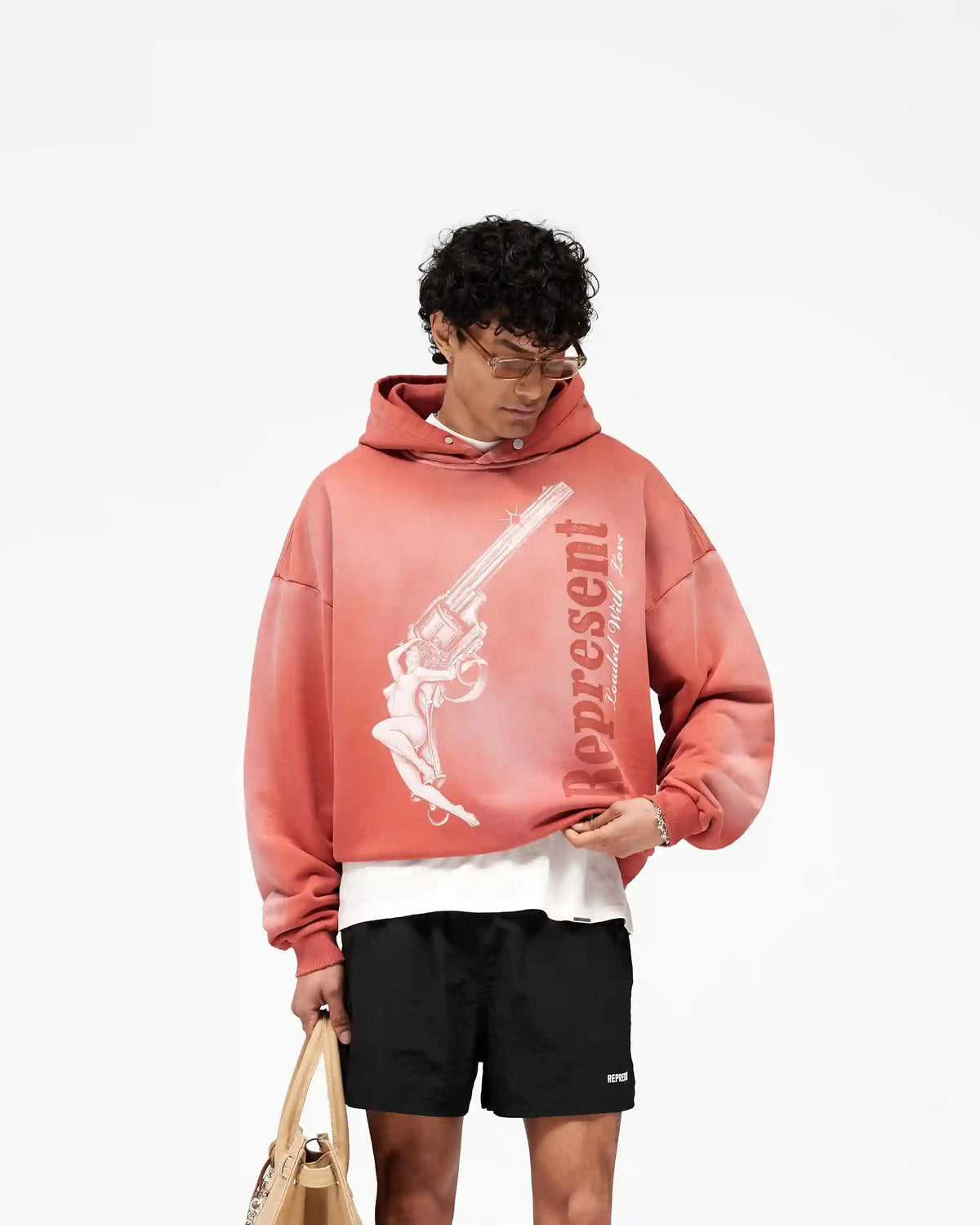 Loaded With Love Hoodie - Withered Rose