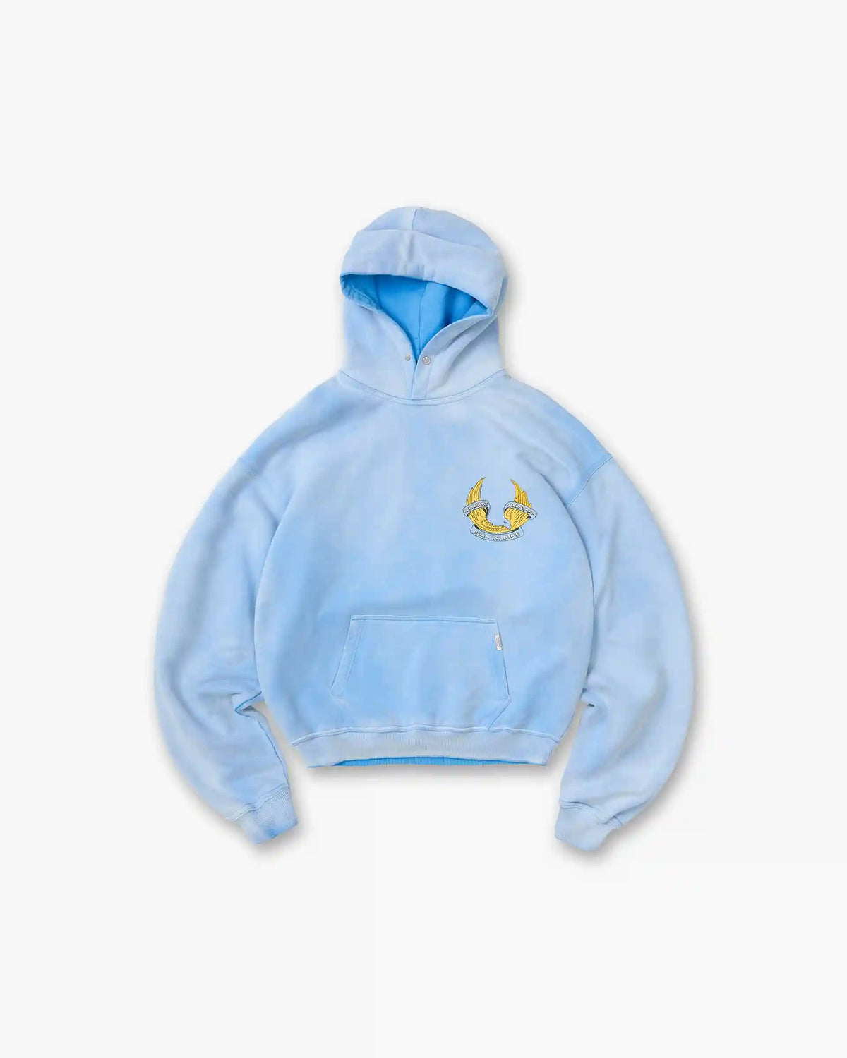 Represent X Belstaff Born To Bike Hoodie - Mid Blue