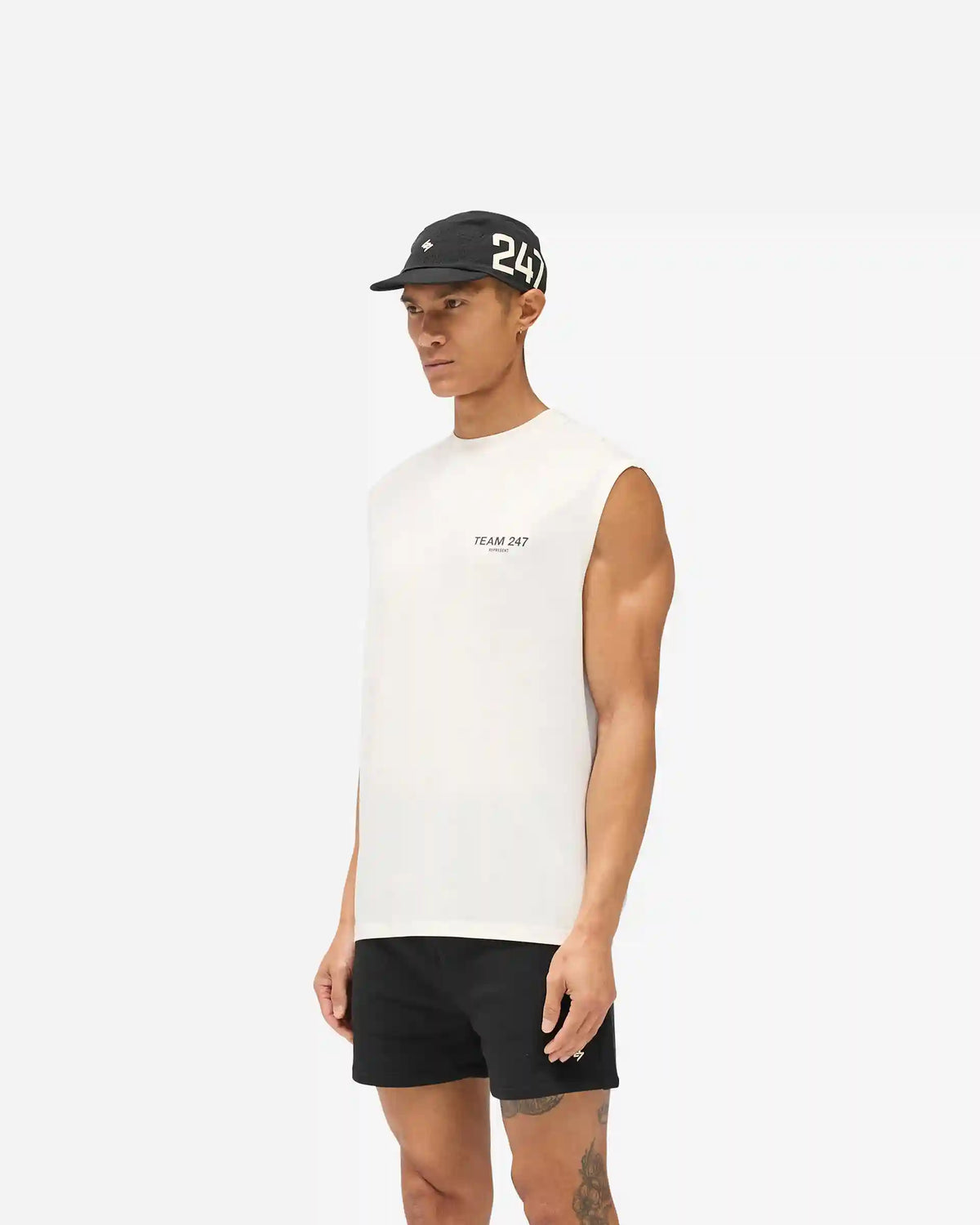 Team 247 Oversized Tank - Flat White