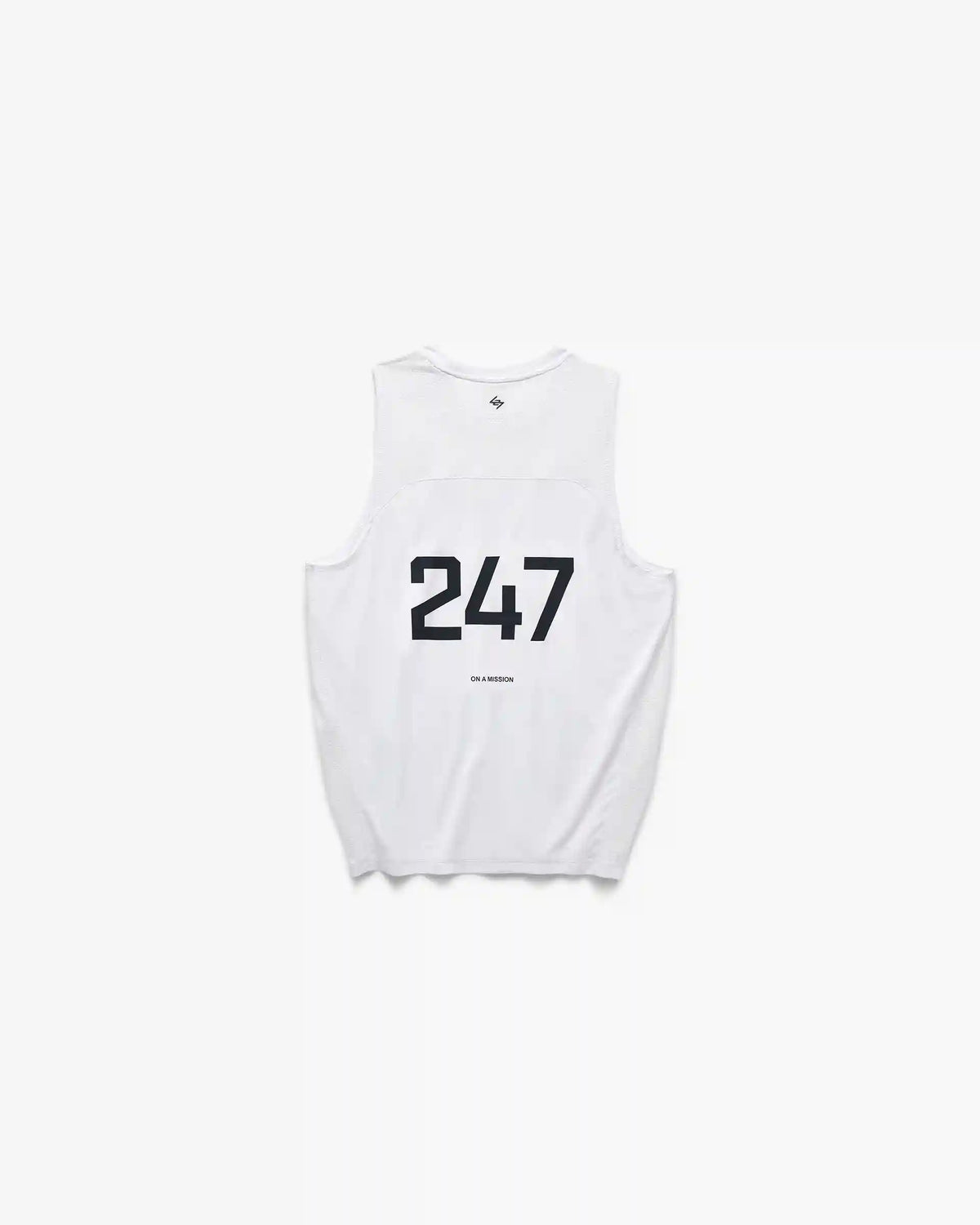 247 Numbers Vest - Flat White