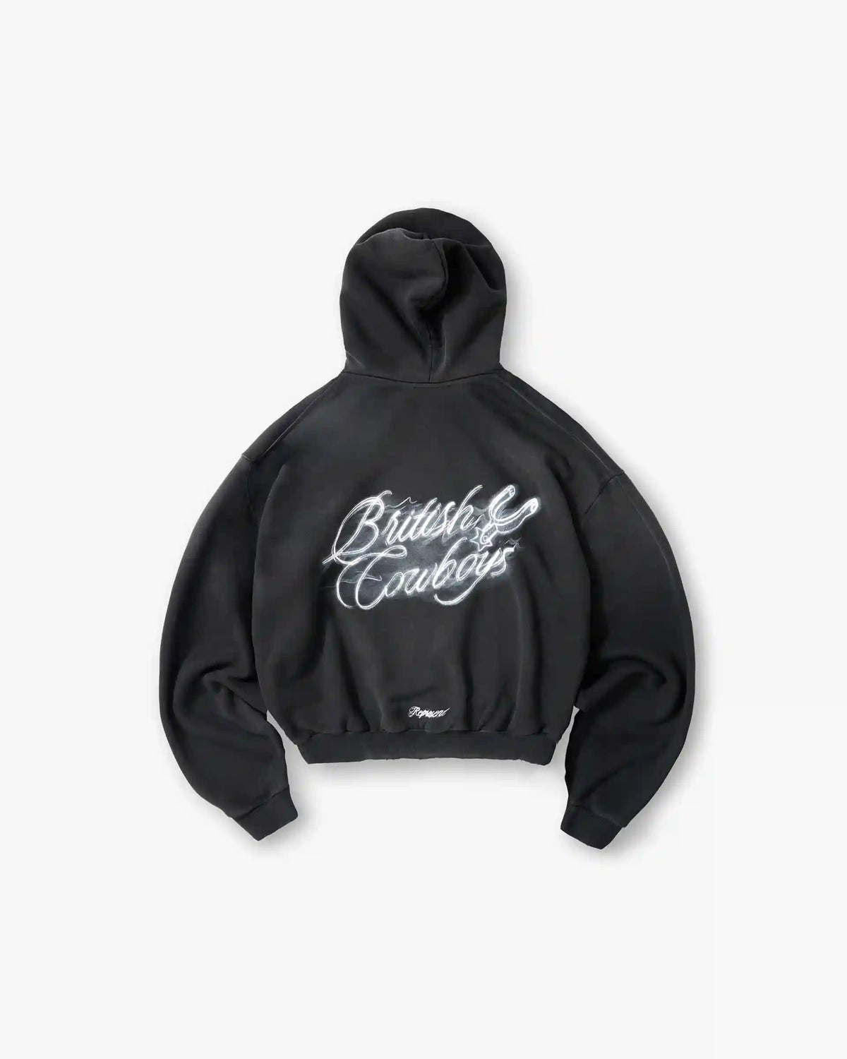 British Cowboys Hoodie - Stained Black
