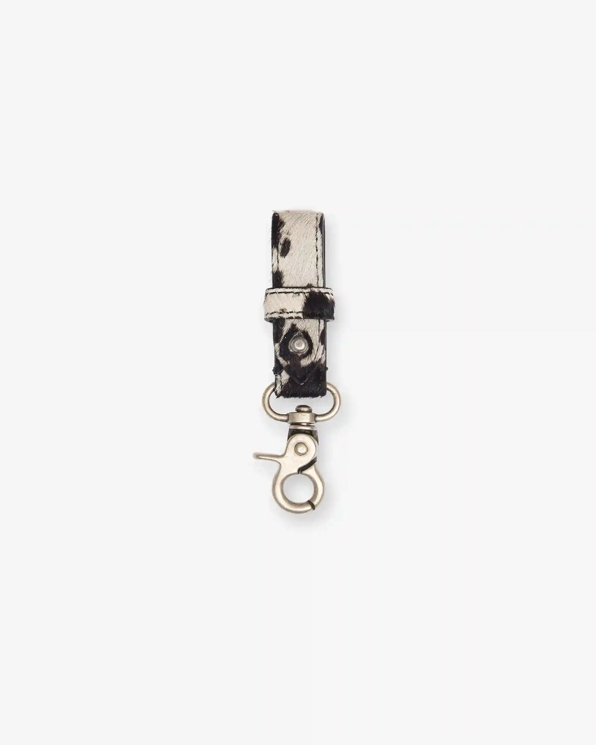 Cowhide Belt Loop - Flat White Jet Black