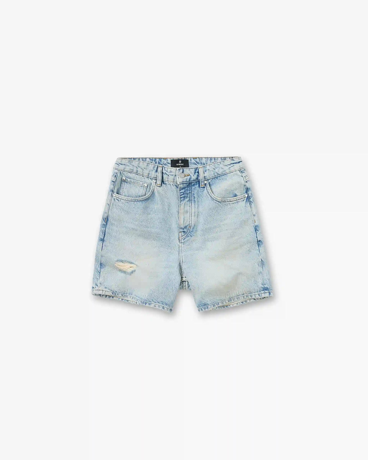 Busy Doing Nothing Denim Short - Dusty Blue