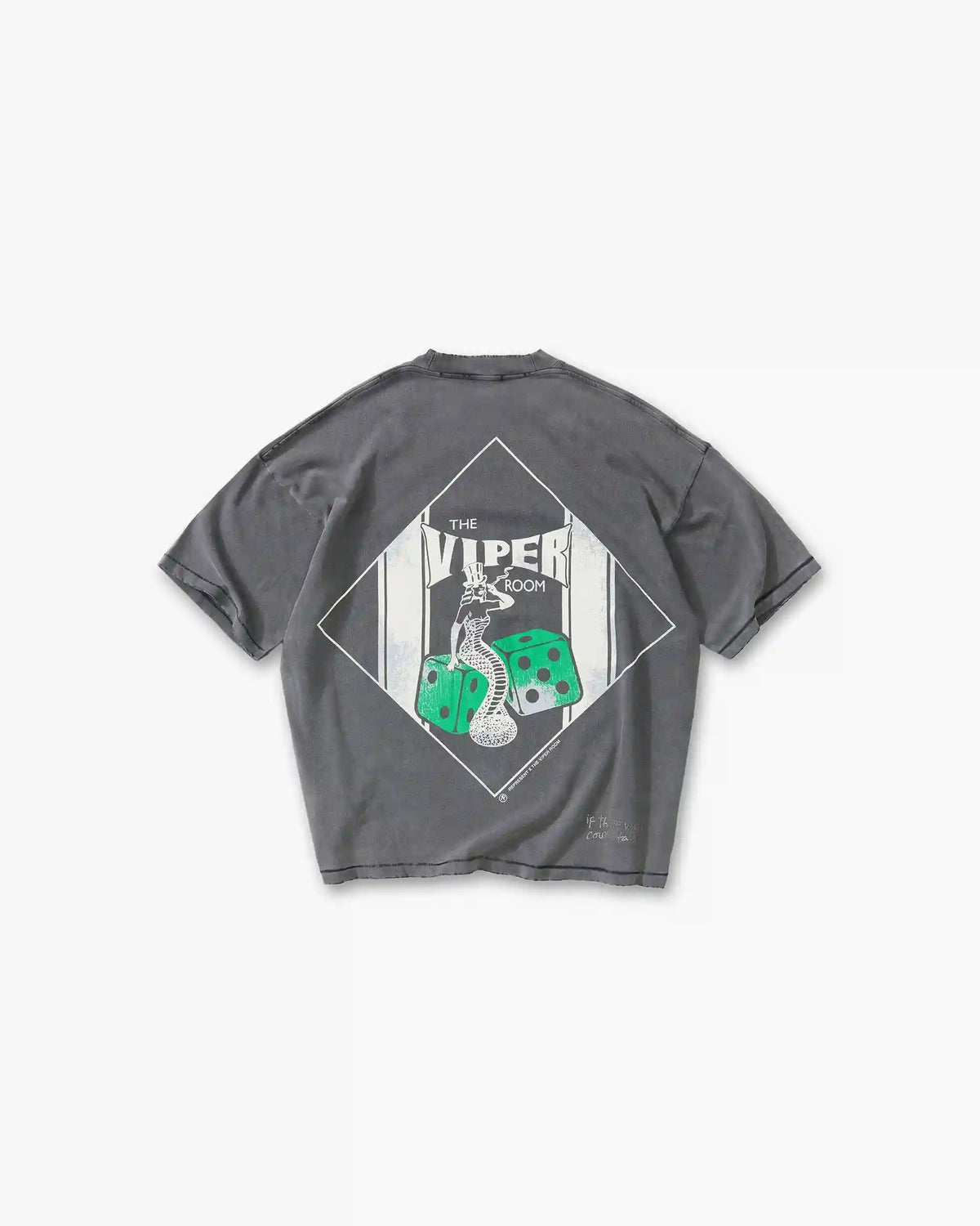 Represent x The Viper Room Dice T-Shirt - Vintage Grey