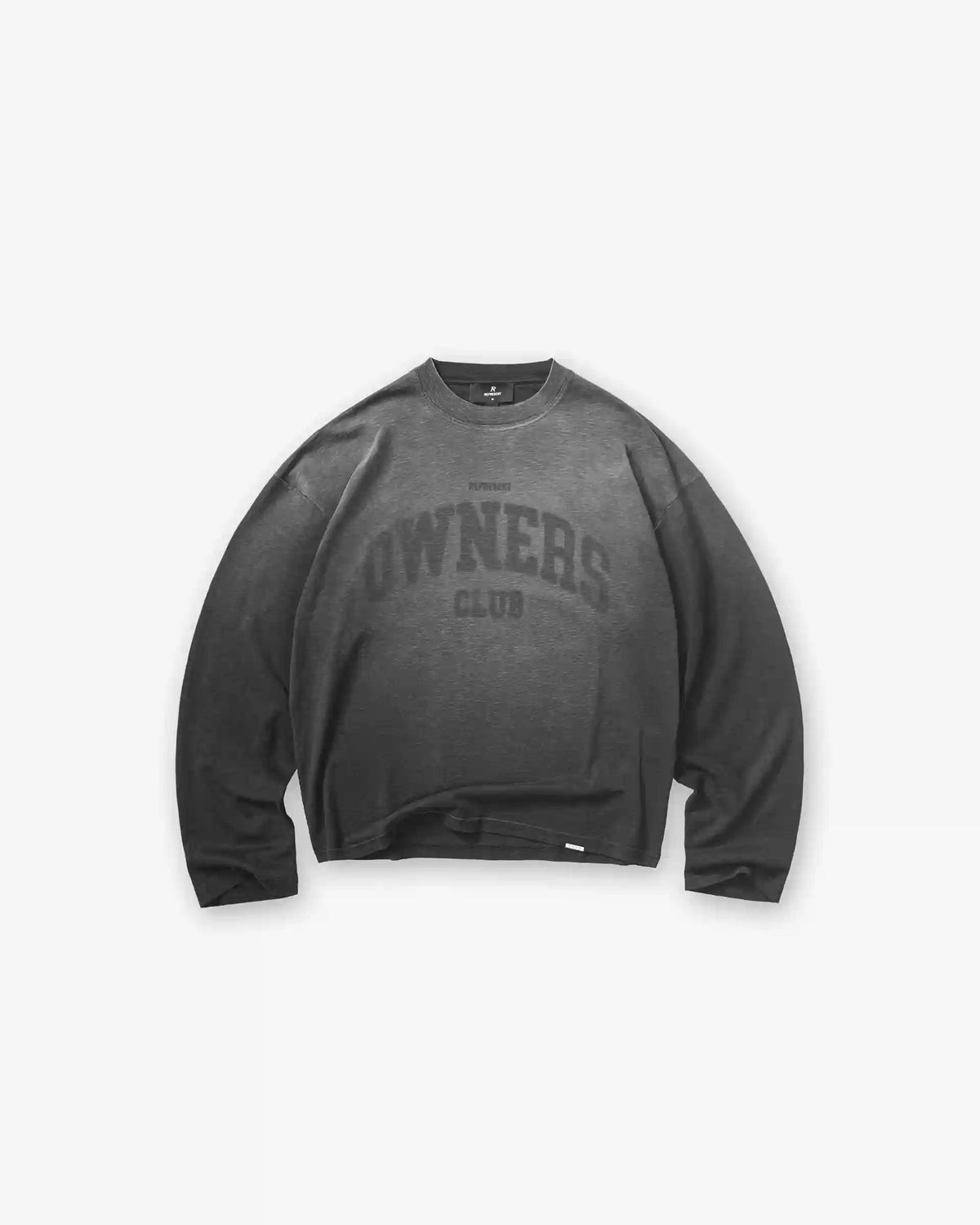 Represent Owners Club Long Sleeve T-Shirt - Weathered Black