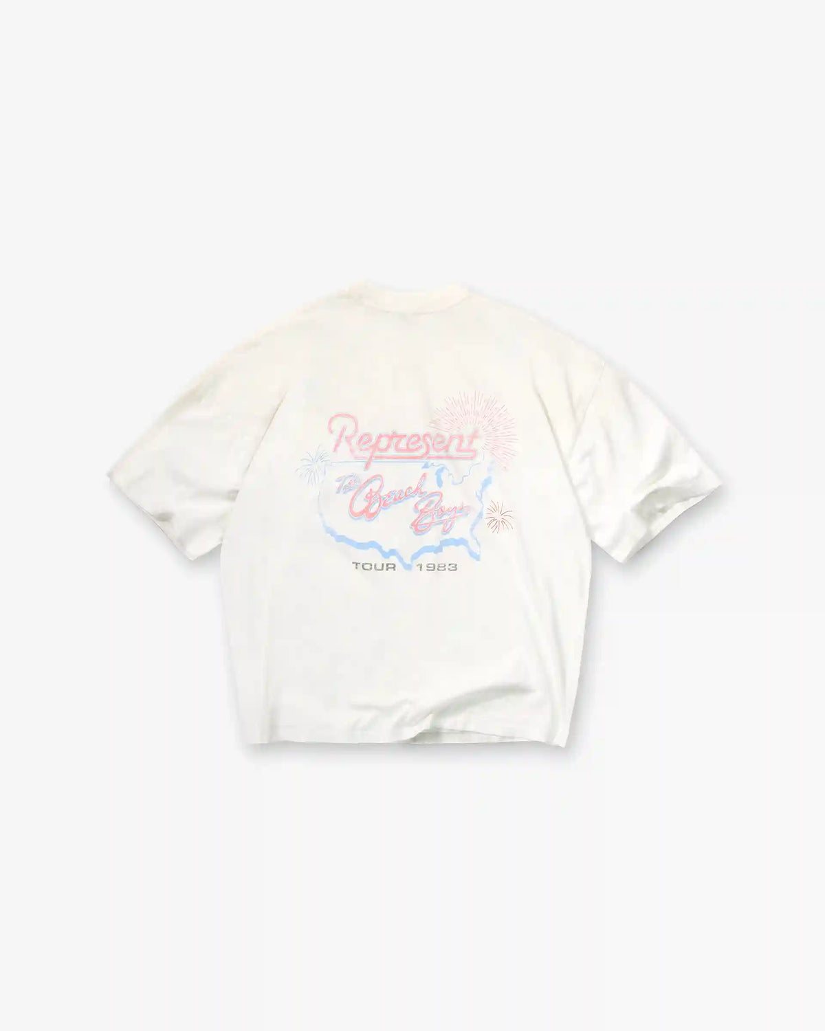 Represent x Beach Boys Tour T-Shirt - Washed Ecru