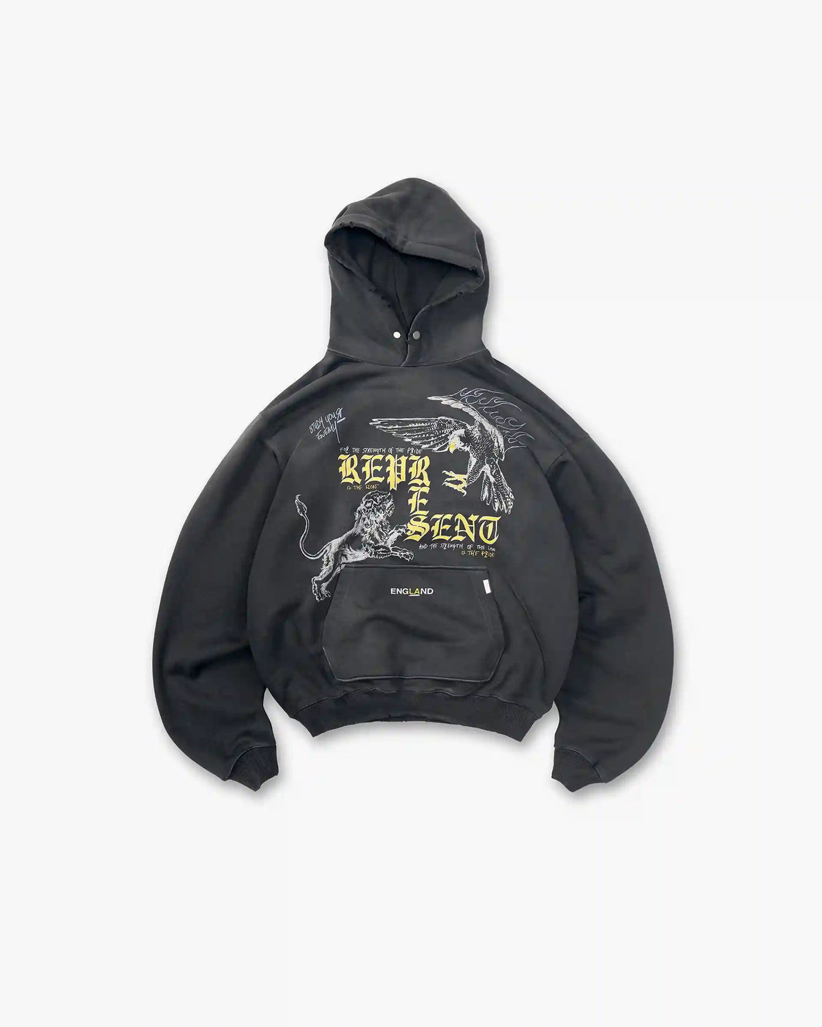 Enemy Hoodie - Washed Black