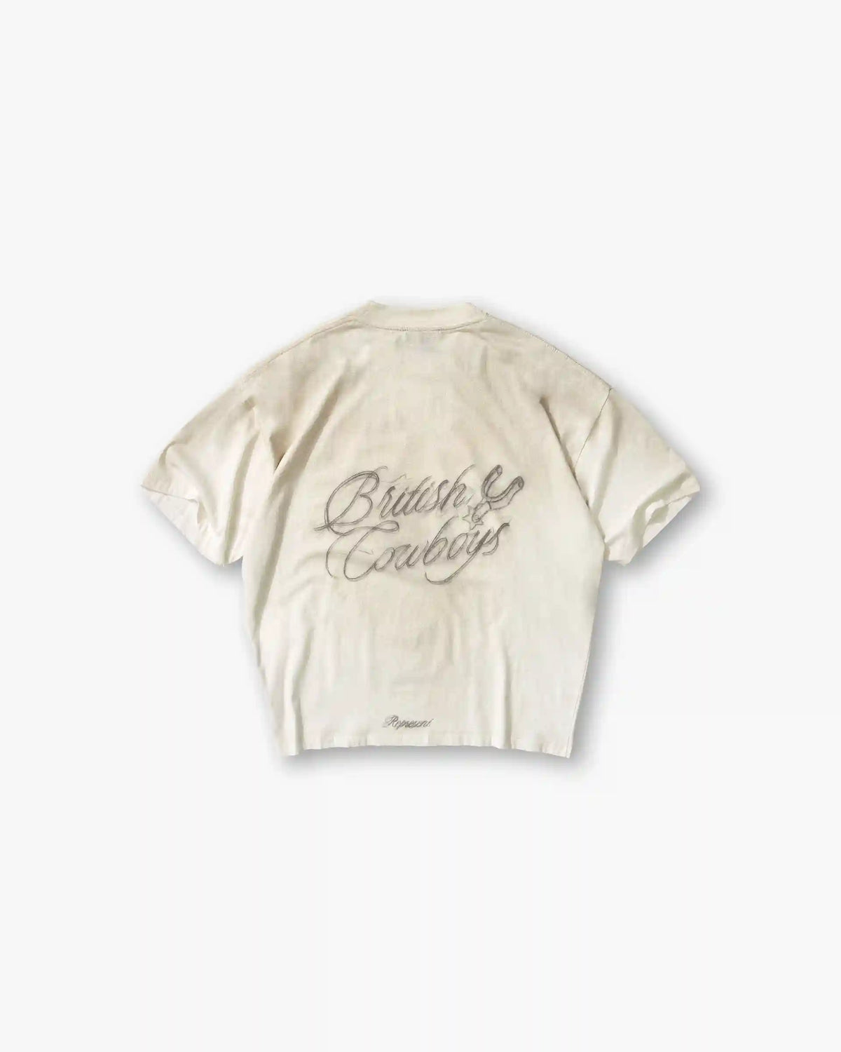British Cowboys T-Shirt - Washed Ecru