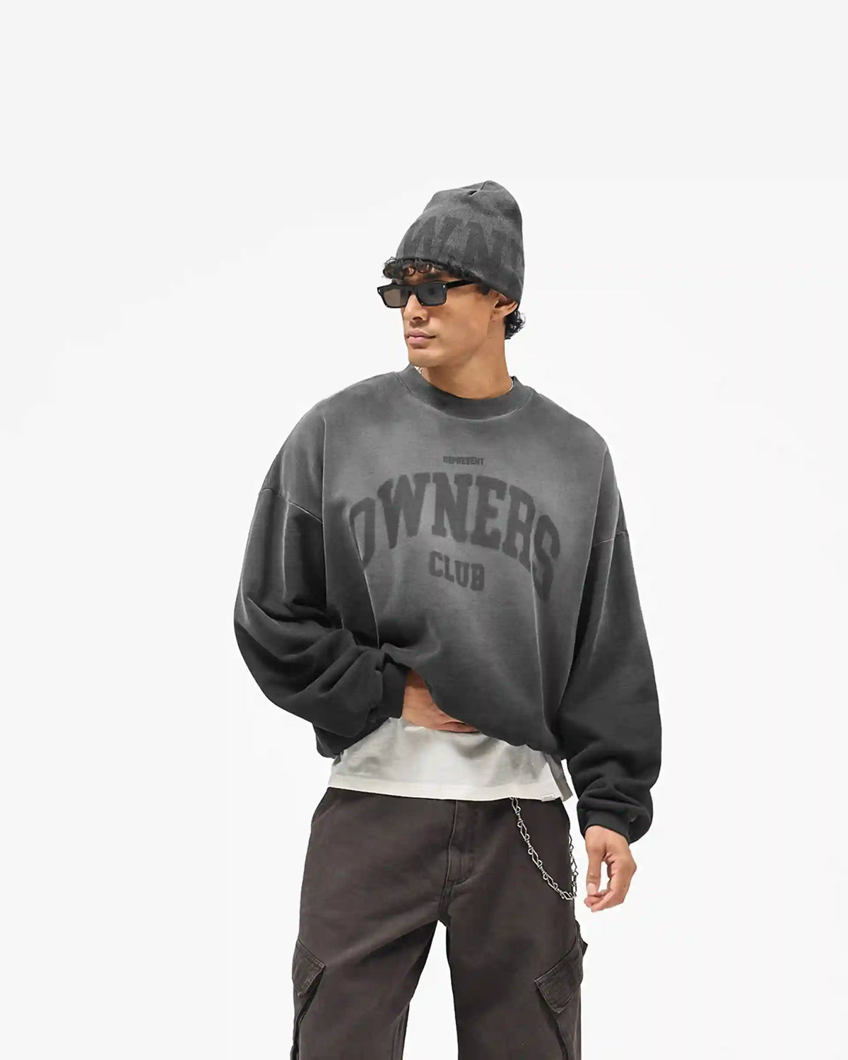 Represent Owners Club Sweatshirt - Weathered Black