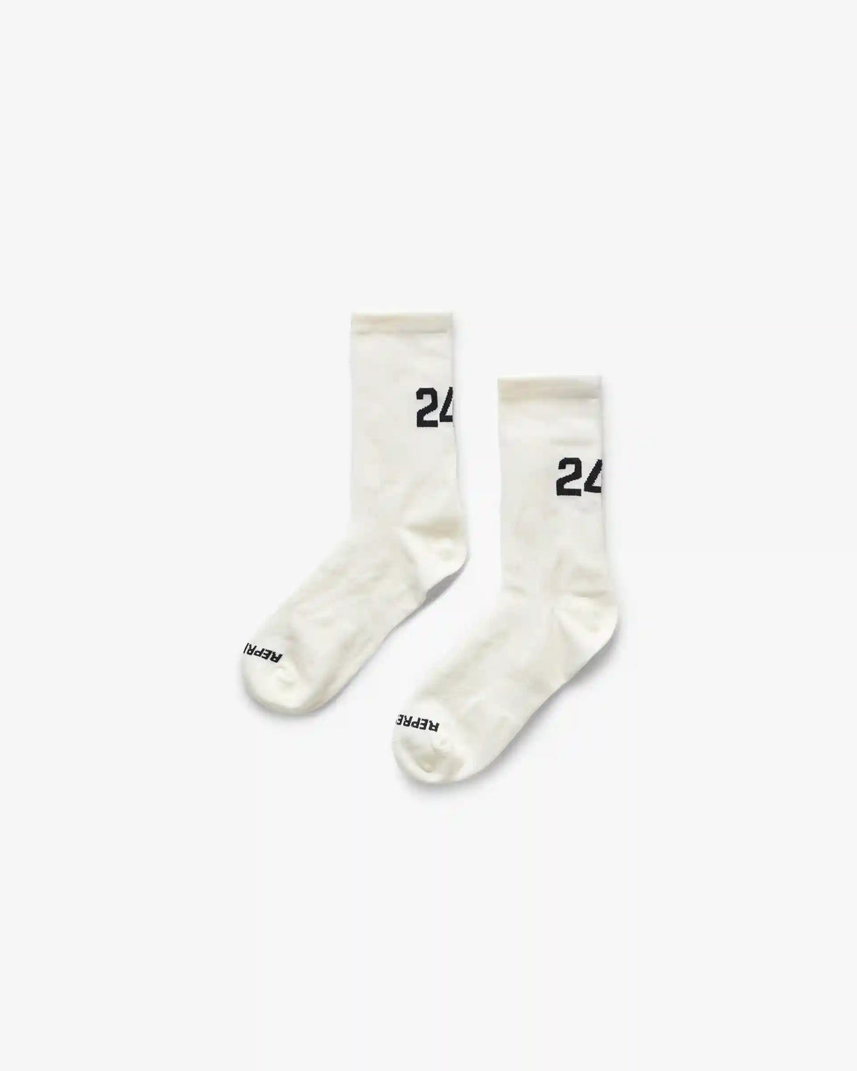 247 Numbers Socks - Flat White