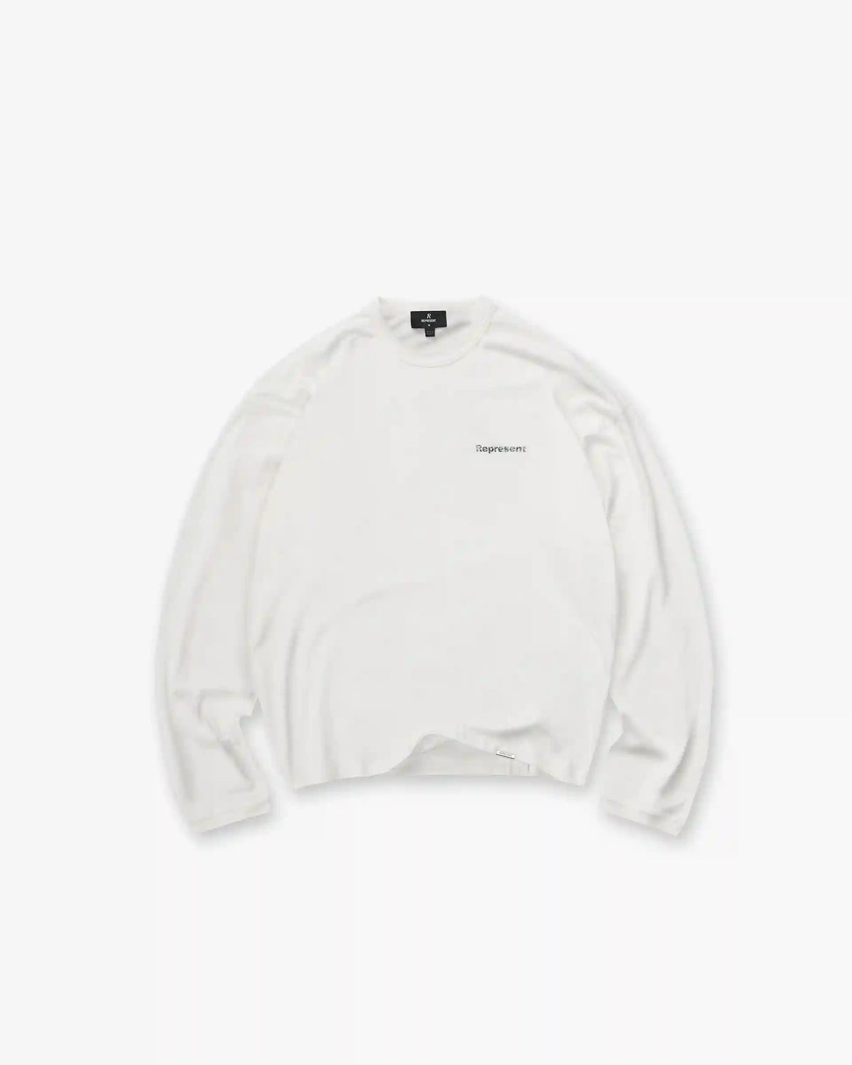 Lowercase Logo Long Sleeve T-Shirt - Flat White