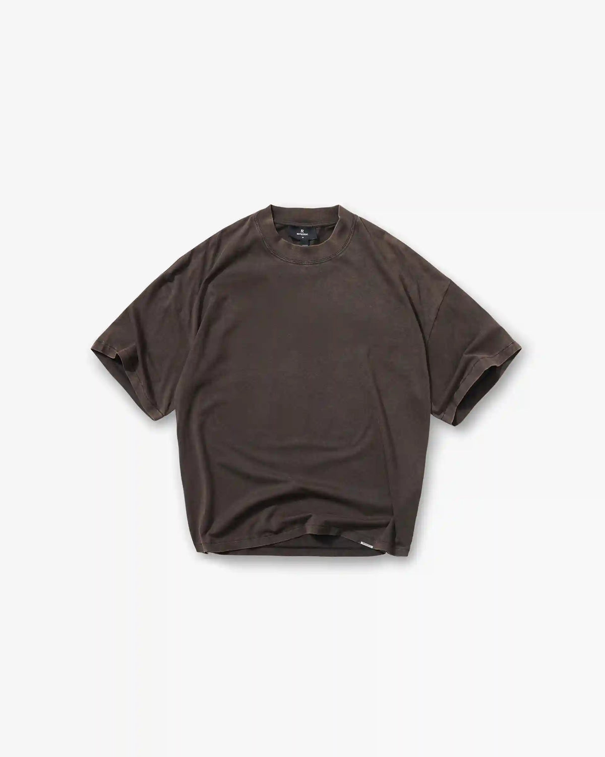 Initial Oversized T-Shirt - Coffee