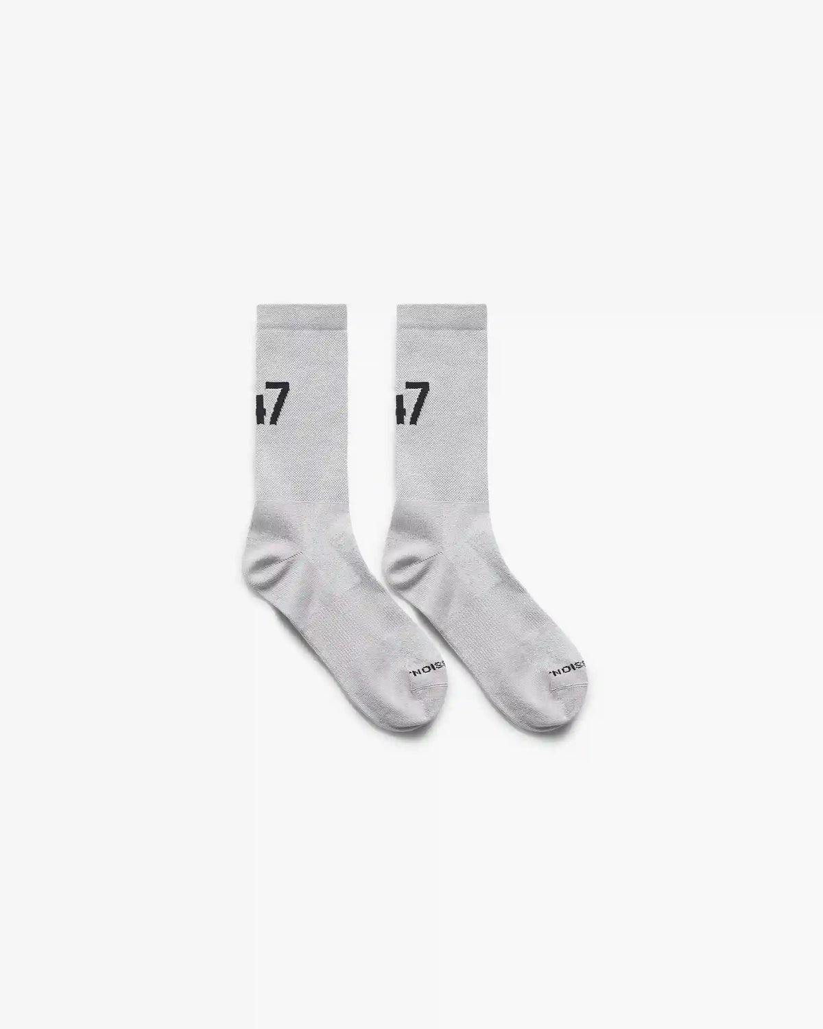 247 Numbers Race Sock - Ash Grey