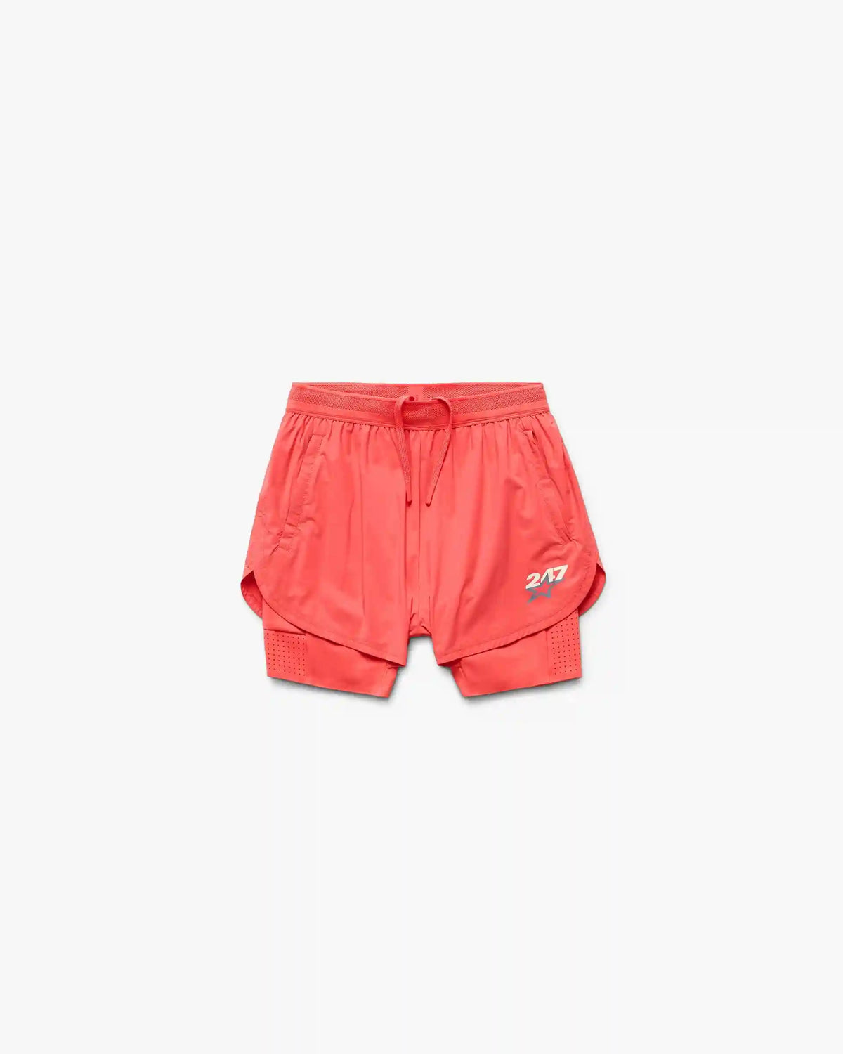 247 Hybrid 2-In-1 Short - Racing Red