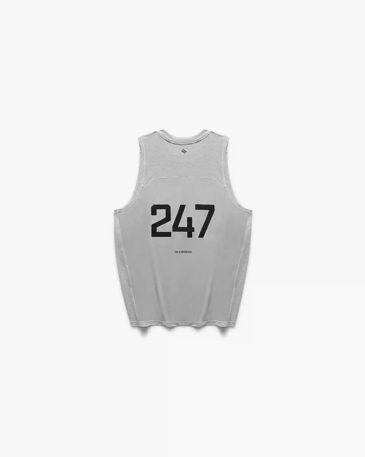 247 Numbers Vest - Ash Grey