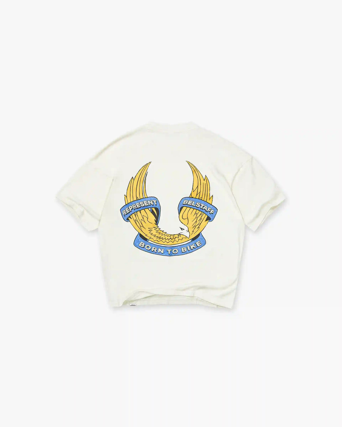 Represent X Belstaff Born To Bike T-Shirt - Flat White