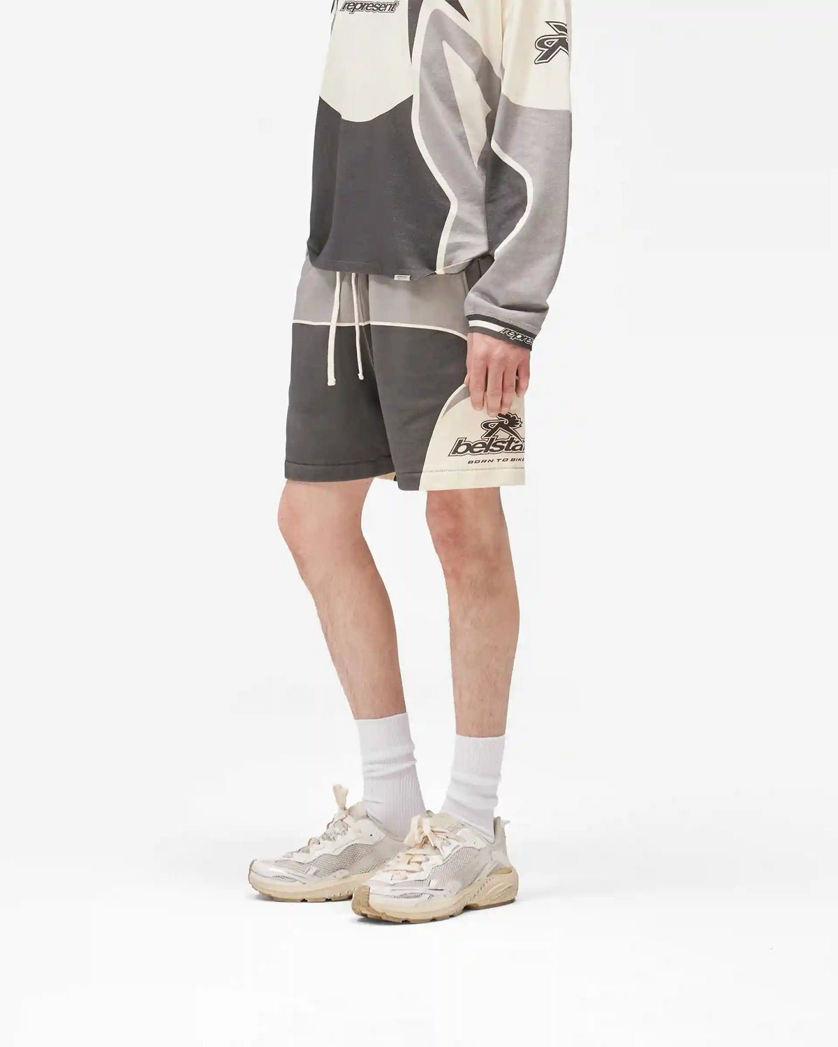Represent X Belstaff Racing Shorts - Dark Grey