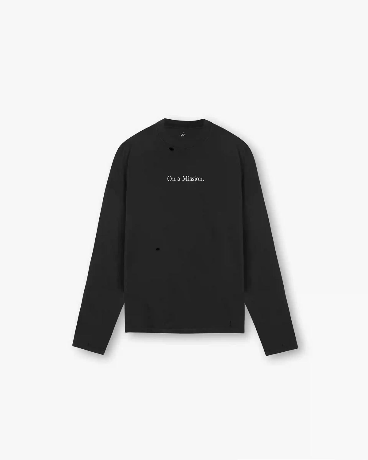 247 On A Mission Long Sleeve T-Shirt - Jet Black