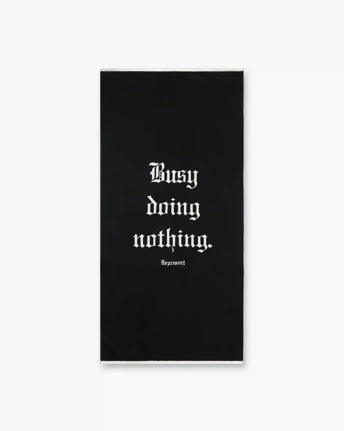 Busy Doing Nothing Beach Towel - Jet Black