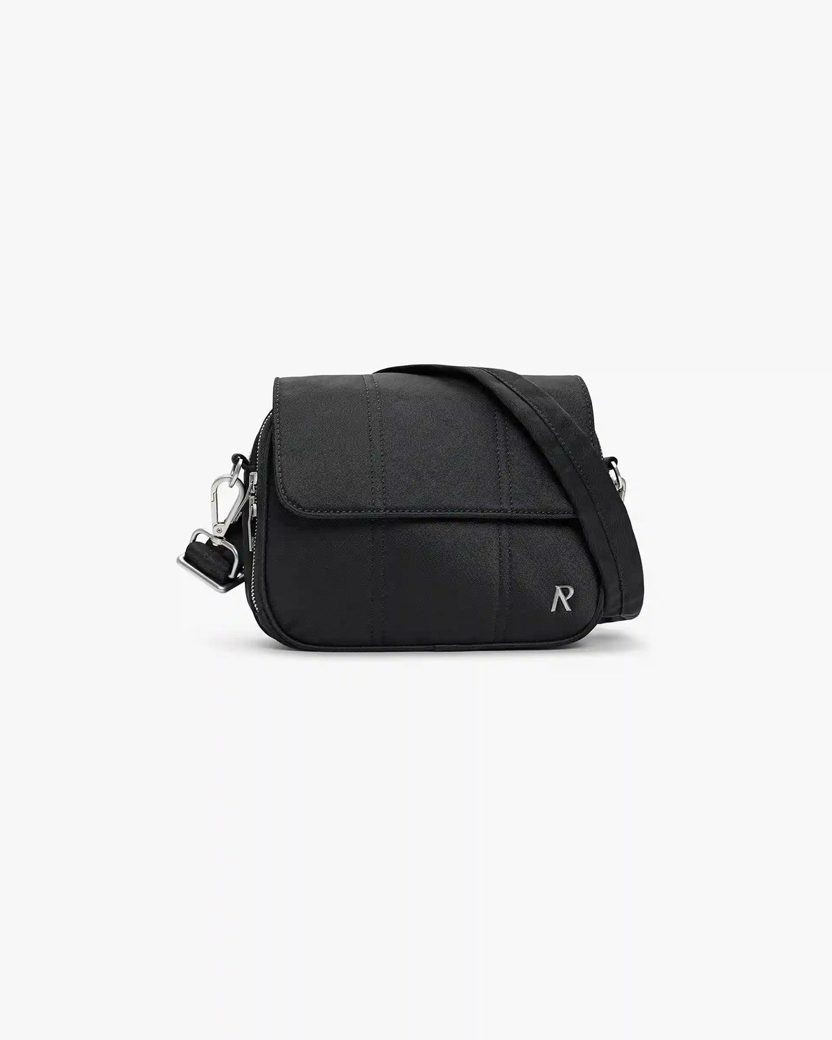 Quilted Crossbody Bag - Jet Black