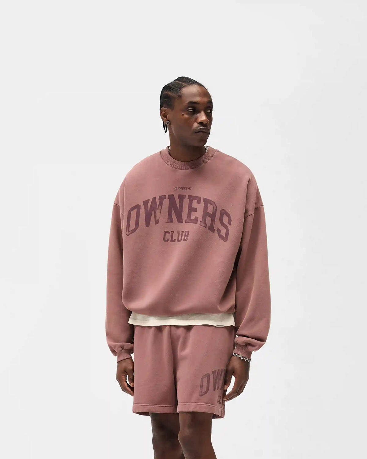 Represent Owners Club Sweater - Smoked Rose