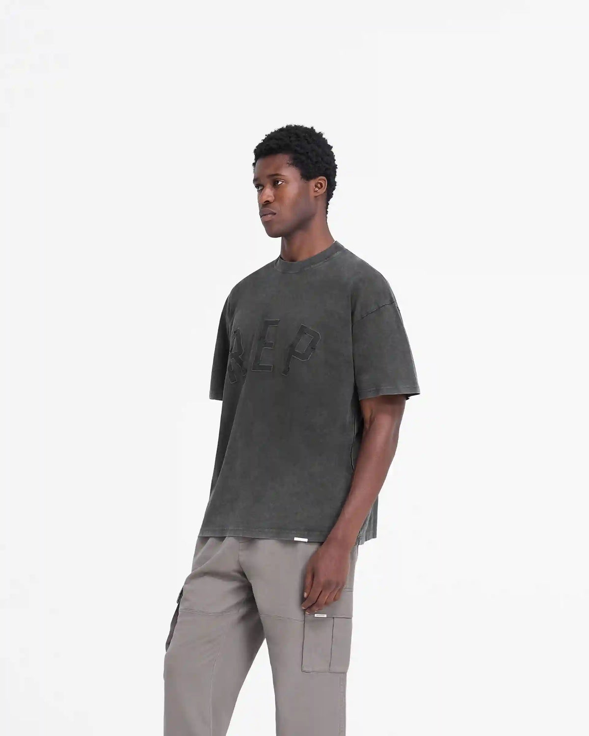 Rep Applique T-Shirt - Vintage Black