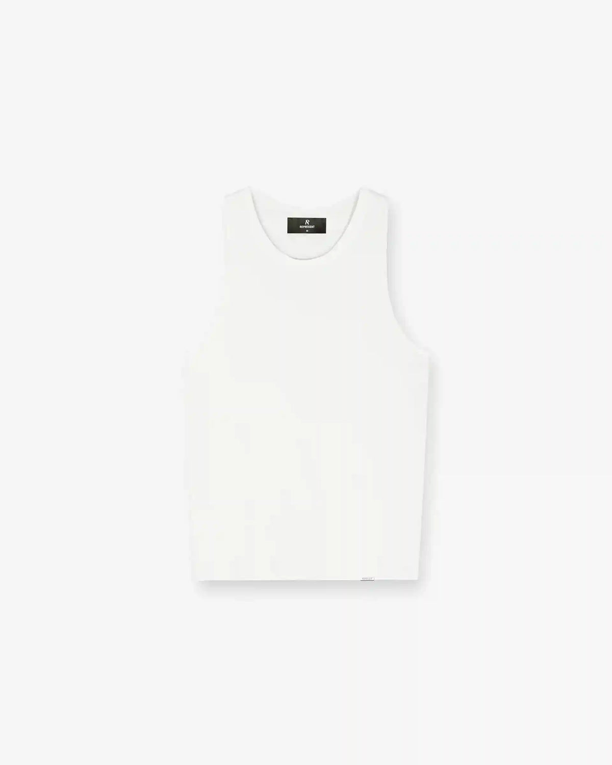 Initial Rib Vest - Flat White