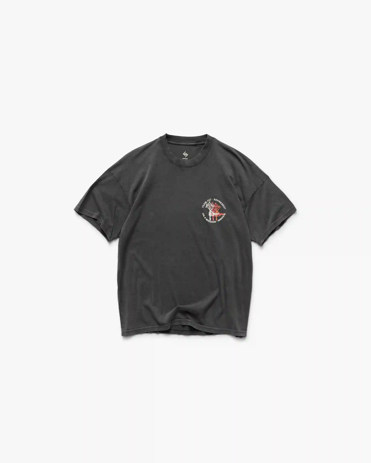 247 Torch Boxy T-Shirt - Washed Black
