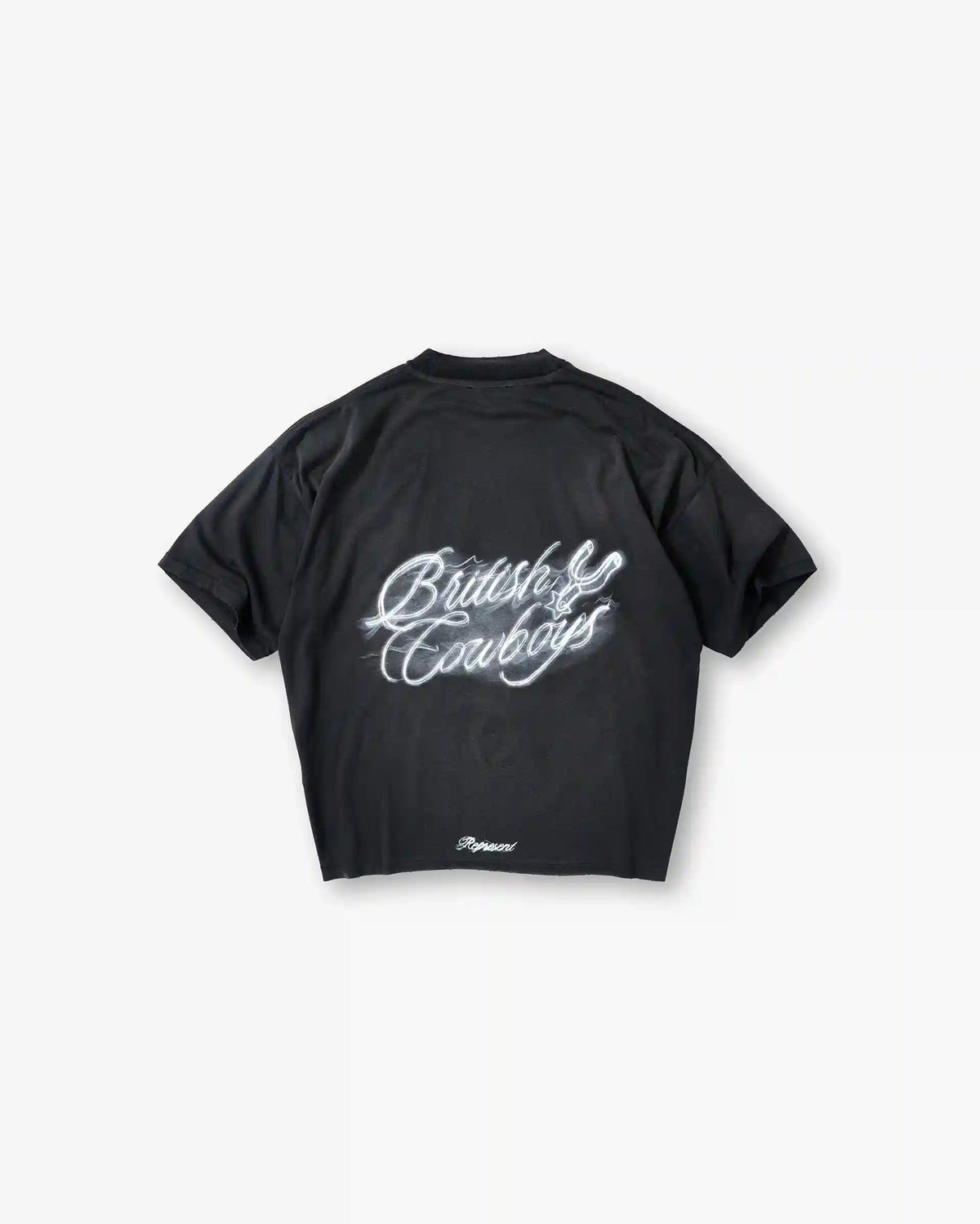 British Cowboys T-Shirt - Stained Black