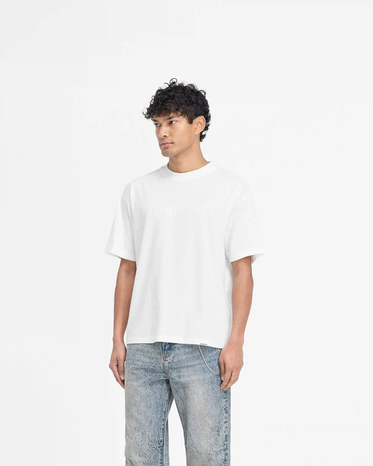 Serif Logo T-Shirt - Flat White