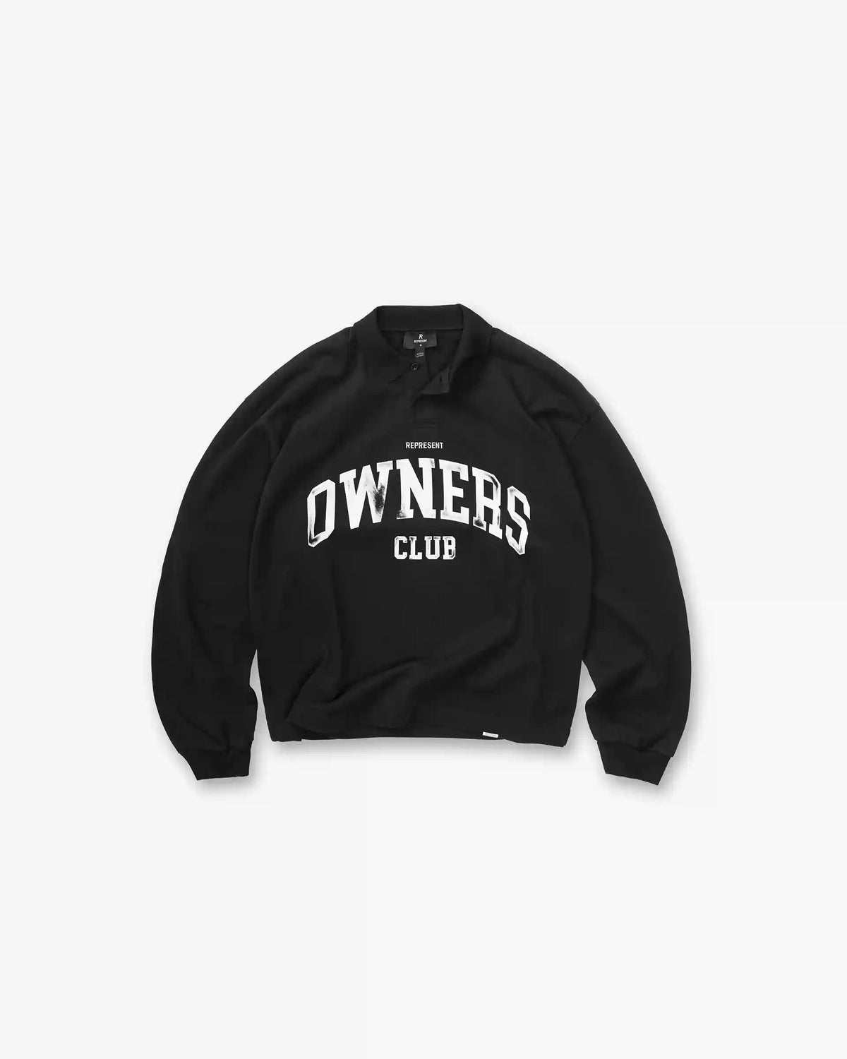 Represent Owners Club Rugby Polo - Jet Black
