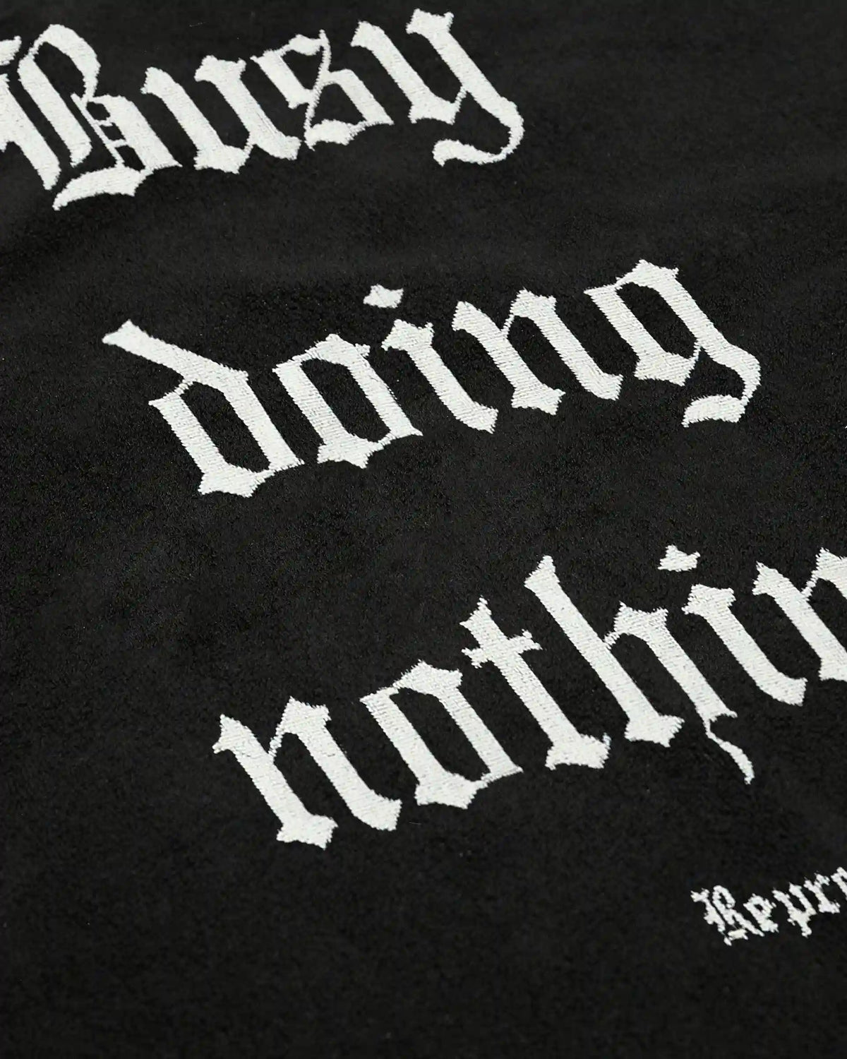 Busy Doing Nothing Beach Towel - Jet Black