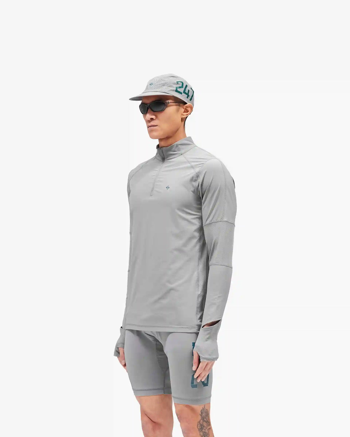 247 Run Quarter Zip - Graphite Grey