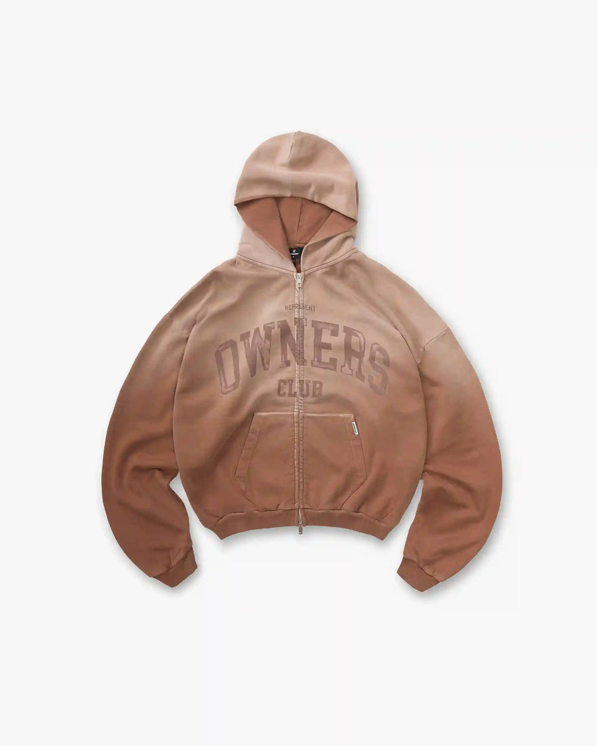 Represent Owners Club Zip Through Hoodie - Sienna