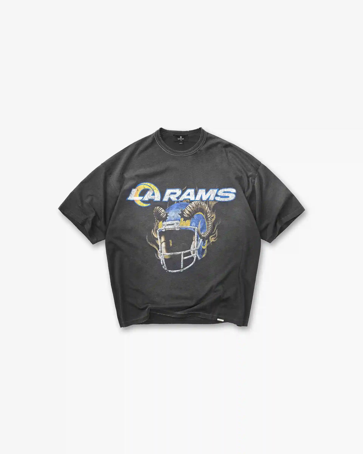 Los Angeles Rams x Represent T-Shirt - Stained Black
