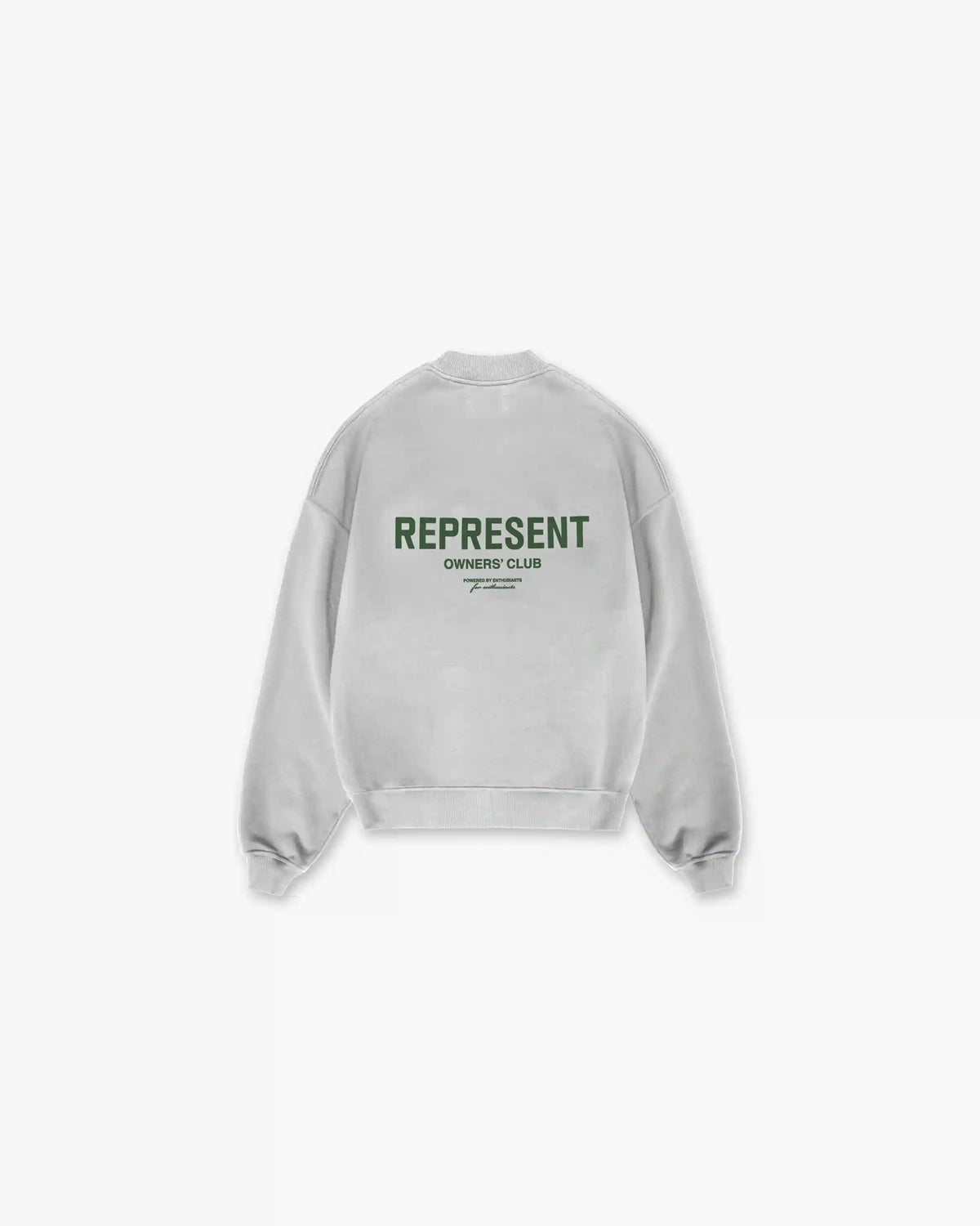 Represent Owners Club Sweater - Ash Grey Racing Green