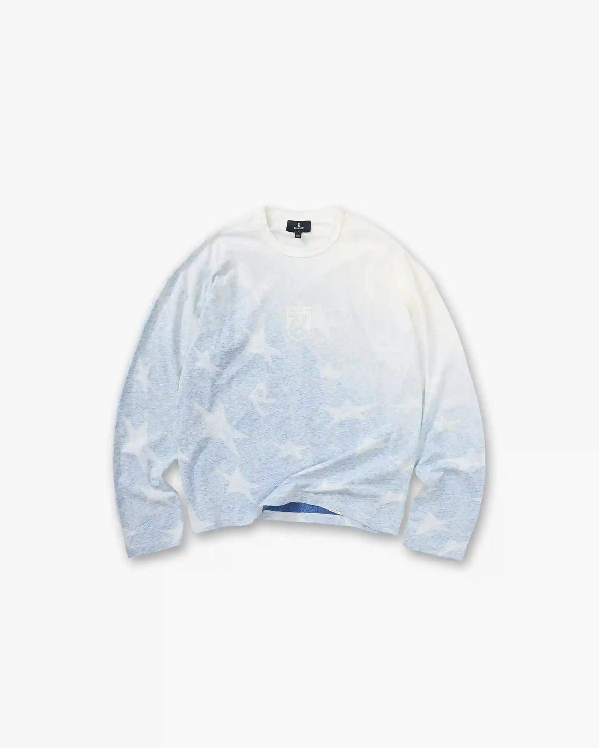 USA Long Sleeve T-Shirt - Washed Blue
