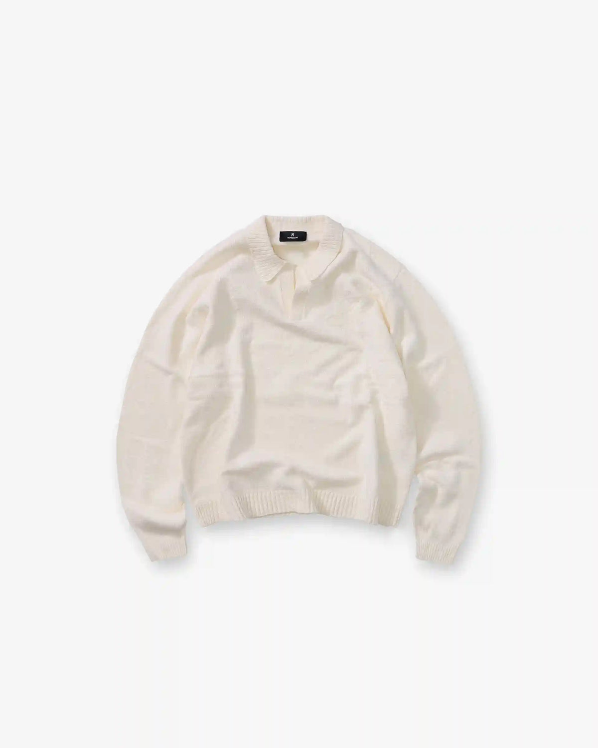 Knitted Polo - Aged White